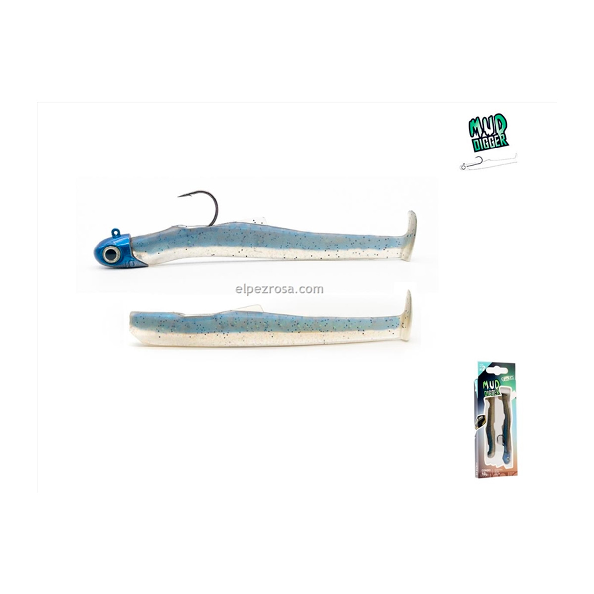 MUD DIGGER 90 COMBO 10GR ELECTRIC BLUE / ZANDER PRO EDITION